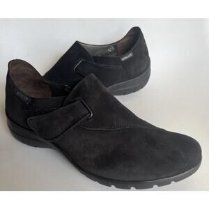 Mephisto Luce Air Jet Women’s 7.5 Black Nubuck Leather Comfort Walking Shoes